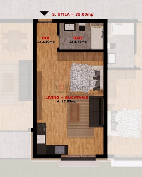 Garsoniera moderna in Dobroesti, aproape de Bucuresti, direct dezvoltator -